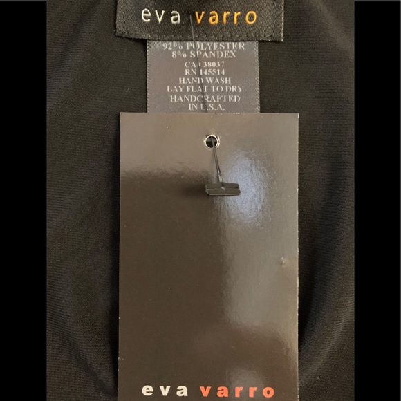 EVA VARRO 3/4 SLEEVES SIMPLE TUNIC WITH SIDE SLITS -PROFILES - Picture 5 of 5